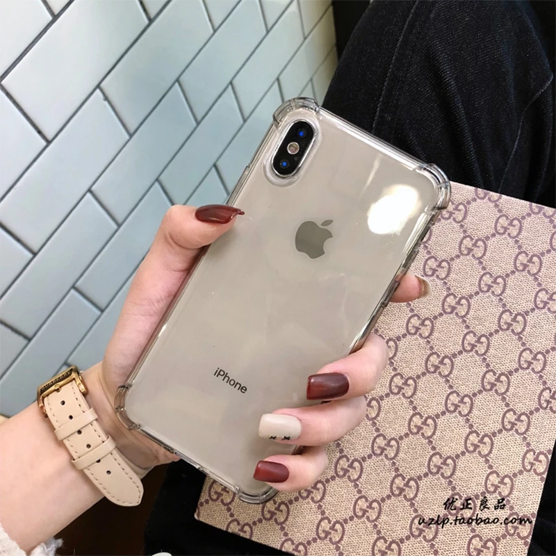 Прозрачный чехол с защитой от падения для iphone 11 Pro XS MAX XR X 10 7 8 6 6S Plus SE Samsung Galaxy S10 S8 S9