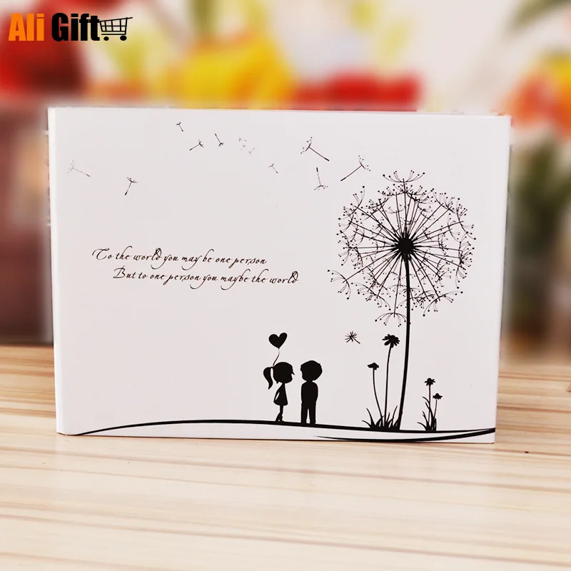 

Wedding Photos Family Memory Record Album Dandelion Couples 10 Inches Photo Album DIY DIY Sticky Lover Handmade Album Scrapbook