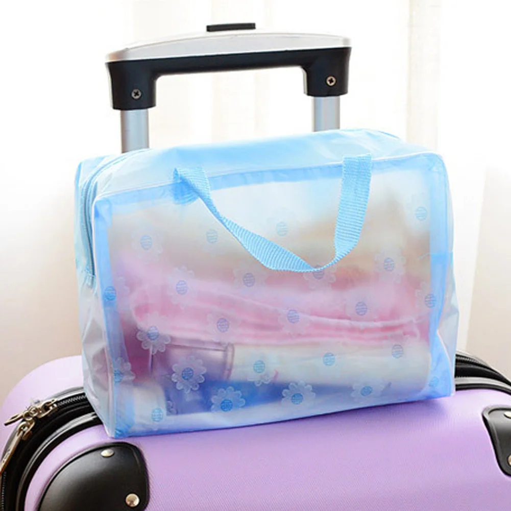 Модная косметичка для макияжа Цветочная дорожная купания сумка хранения