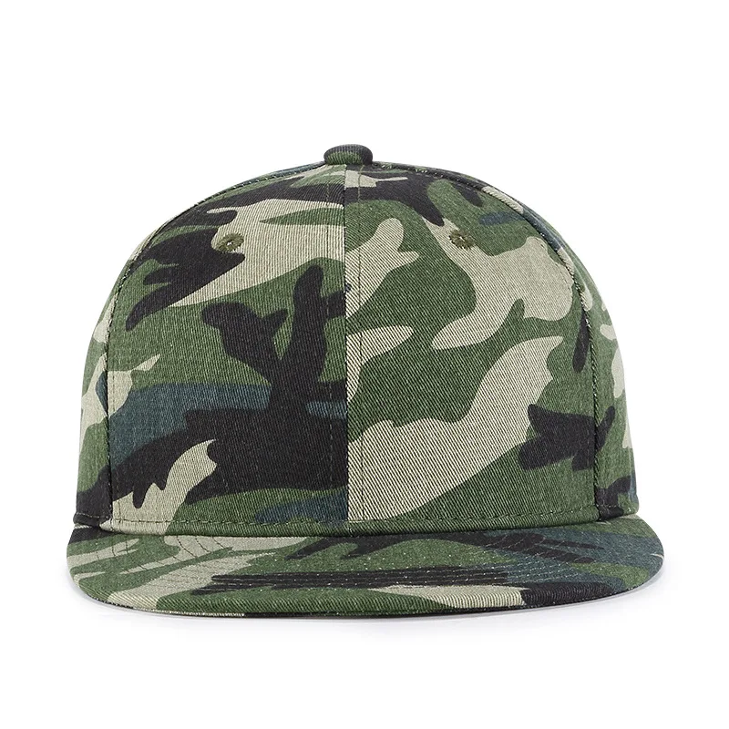 Мужская кепка бейсболка в стиле хип хоп осенняя зеленая камуфляжная плоская