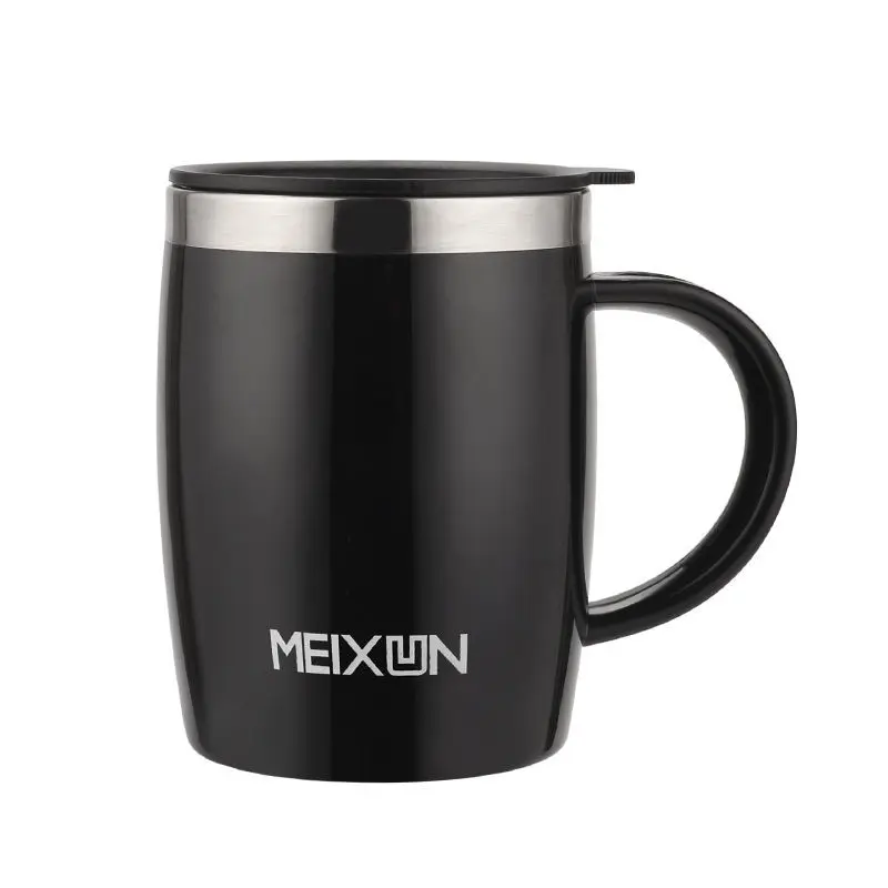 Офисные питьевые чашки из нержавеющей стали небьющиеся простые кружки для