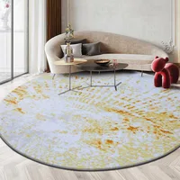 Large Round Carpet Living Room Nordic Abstract Bedroom Carpet Sofa Coffee Table Round Rug Soft Study Area Rugs Cloakroom Mat