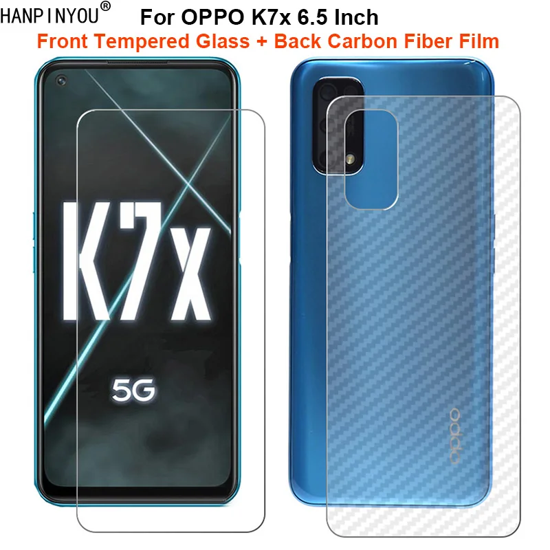 

Для OPPO K7x 6,5 "1 комплект = мягкая задняя пленка из углеродного волокна + высококачественное закаленное стекло для переднего экрана
