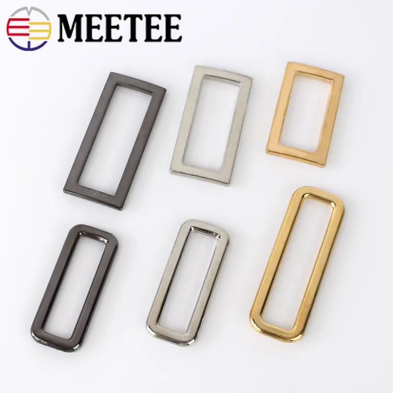 Meetee 10 шт. 20-40 мм металлические аксессуары для багажа с уплотнительным кольцом, сумка с пряжкой, рюкзак «сделай сам», кожаный ремешок для рукоделия, материал для декора