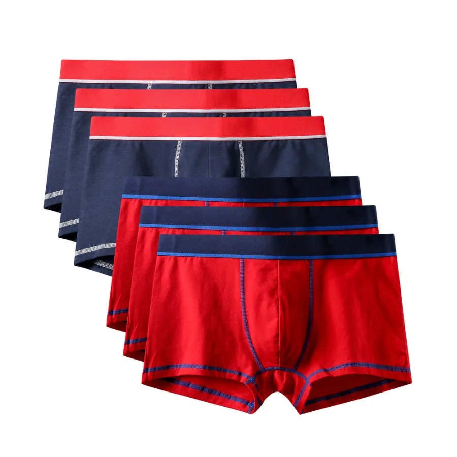 6Pcs A0608 Mix B25 6 шт./лот, фирменное качество,, новые модные сексуальные хлопковые шорты, мужские боксеры, шорты, мужское нижнее белье, мужские трусы, мужская одежда - Цвет: 6Pcs A0608 Mix B25