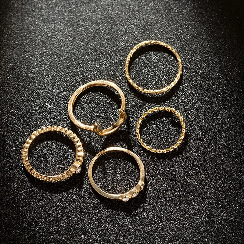 Женский комплект колец с опалом ADOLPH 5 шт./компл. богемное Винтажное кольцо Луной