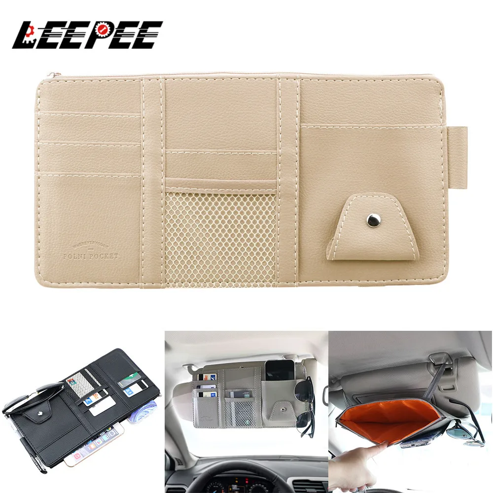 Многофункциональный Солнцезащитный козырек хранилище сумочка карточка счета