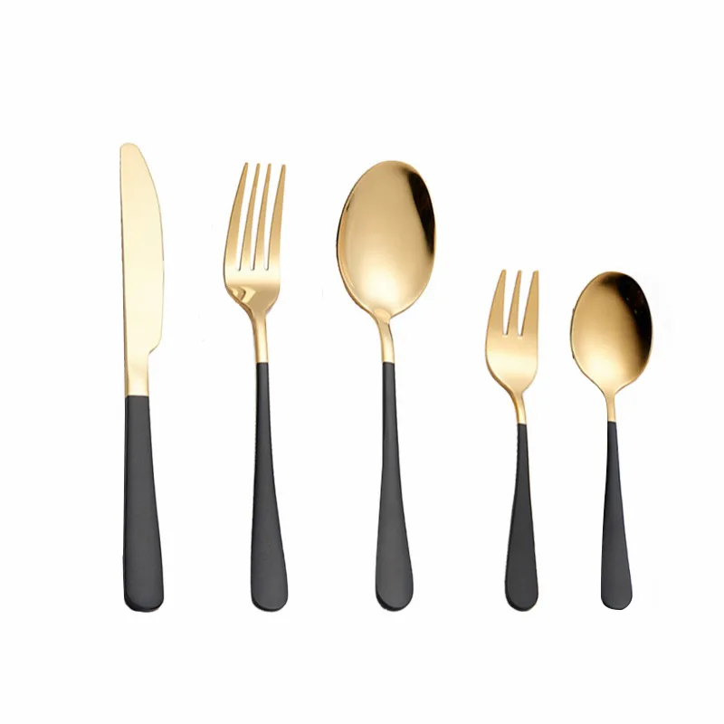 Полный набор столовых приборов вилки ложки ножи столовые приборы из нержавеющей