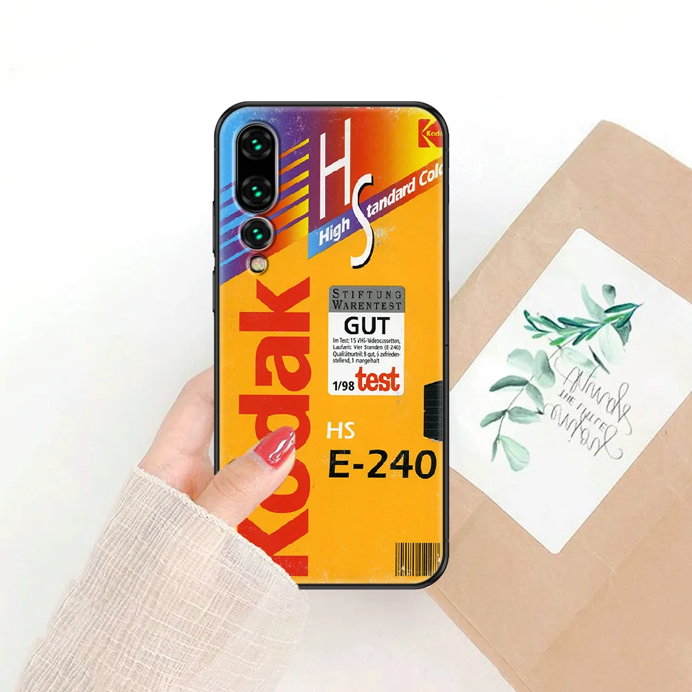 

Fashion Kodaks Phone case For Huawei P Mate P10 P20 P30 P40 10 20 Smart Z Pro Lite 2019 black trend cover art funda 3D coque
