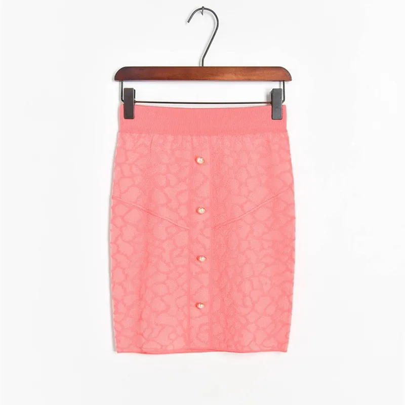 

Luxury Brand Designer Runway 2 Piece Set For Women Causel O Neck Knitted Top And Knitted Skirt Set