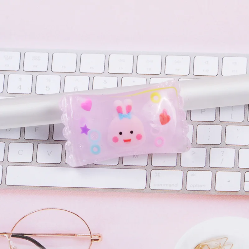 Happy monkey 10 шт. Kawaii Slime Подвески Смола милые животные конфеты добавки аксессуары DIY Набор для пушистой прозрачной хрустящей слизи глины