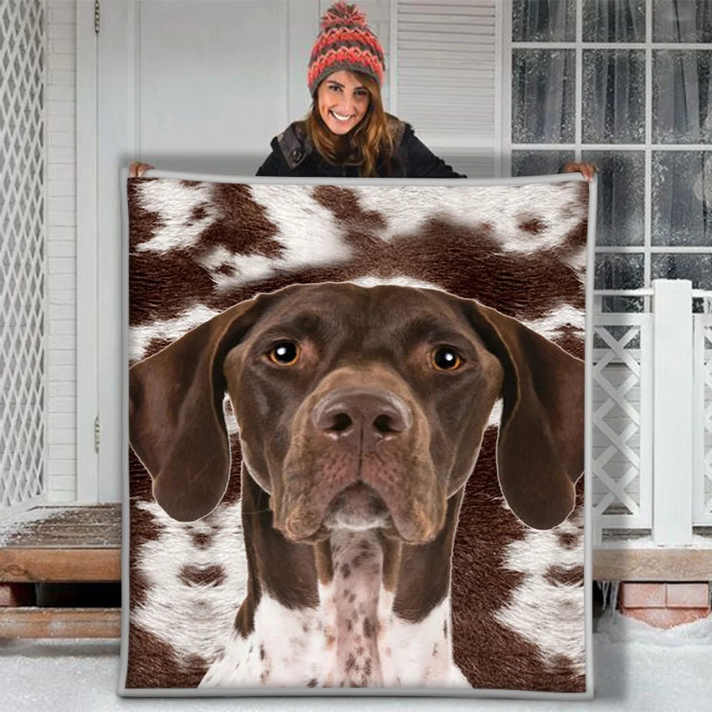 

Dog Puppy Soft Throw Plush Sherpa Fleece Blanket