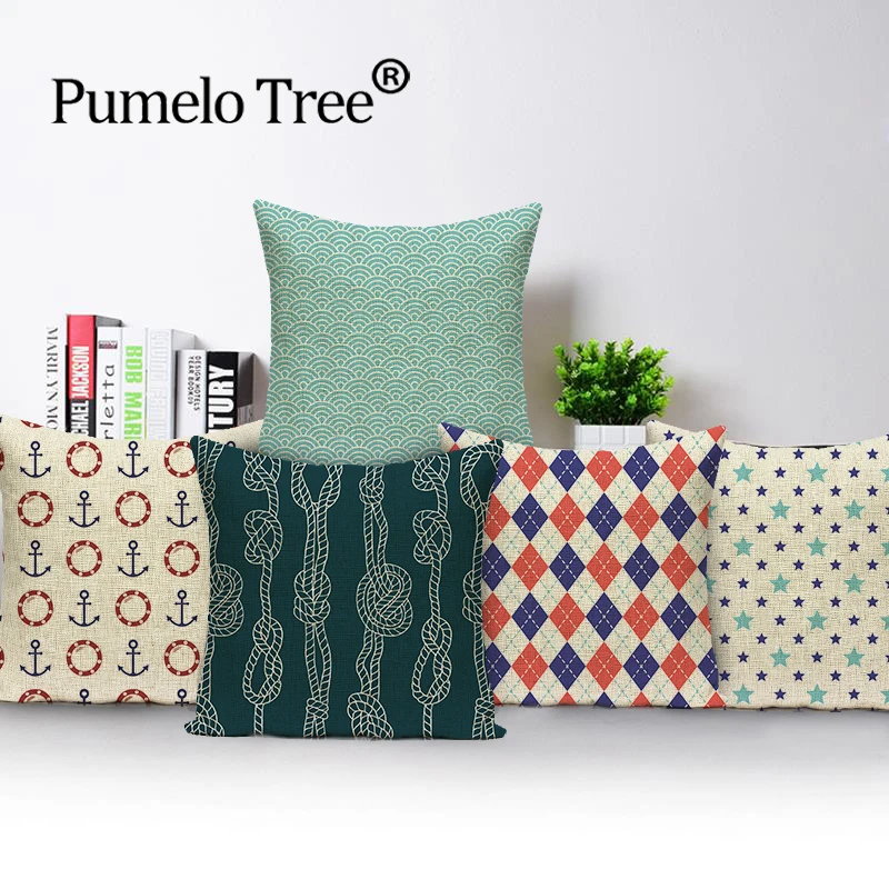 Навигационная наволочка для подушки чехол домашнего декора с принтом наволочки