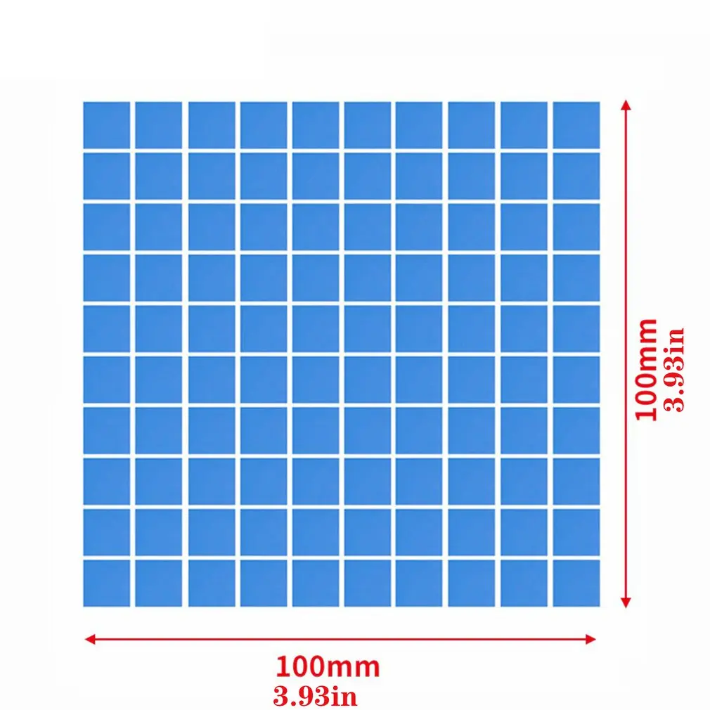 

High quality 100*100mm GPU CPU IC Thermal Pad for Memeory Electronic Chip Small Heatsink