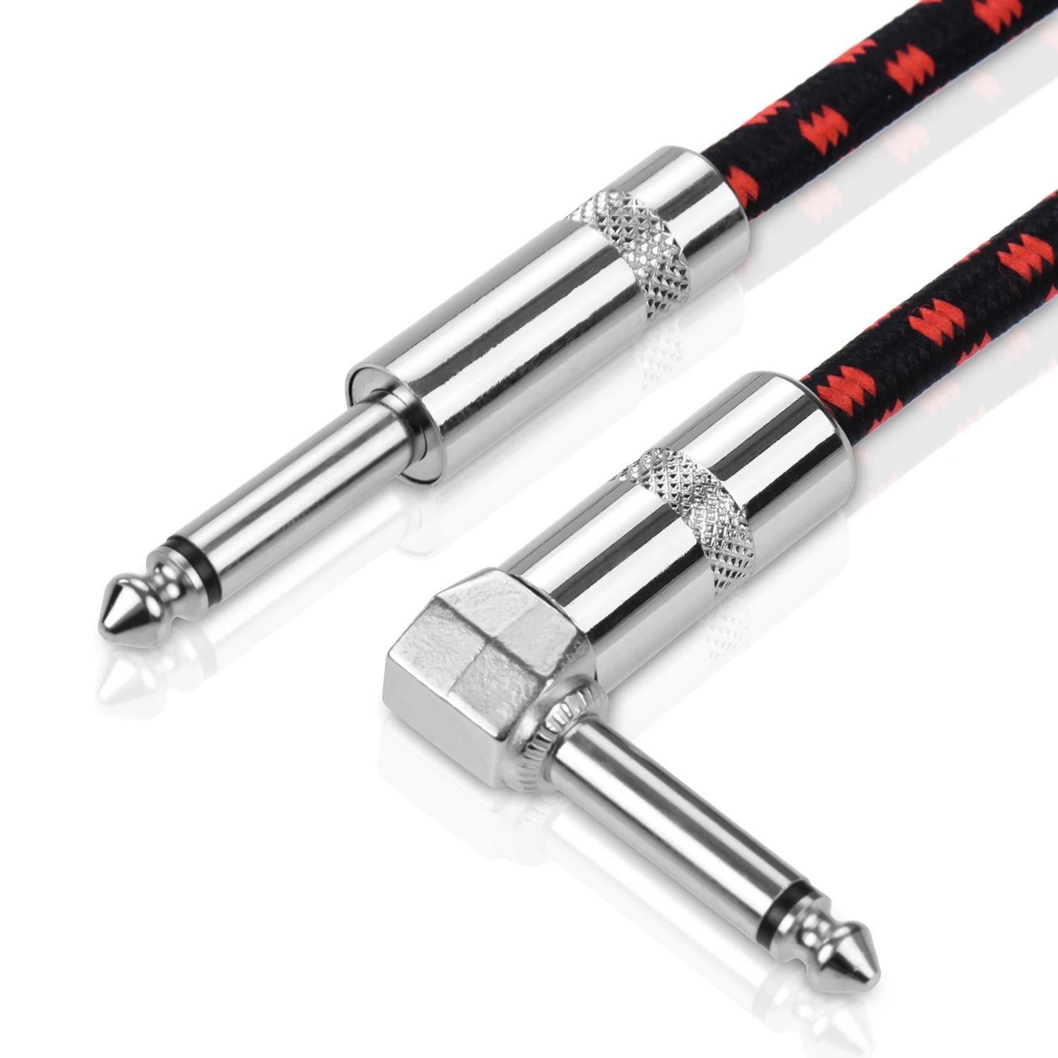 

Ggiant ASC-30-3 3 м/5 м, кабель для музыкальных инструментов, изысканный плетеный кабель с высоким козырьком, аудиокабель с прямым углом