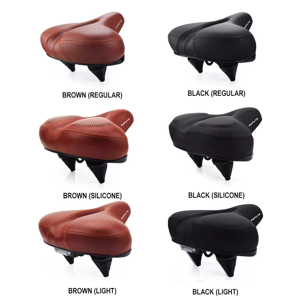 

Bike Saddle,Road Mountain Bicycle Cushion Thickening Sponge Hollow Ventilate Spring Damping ElectricBicycle Cushion