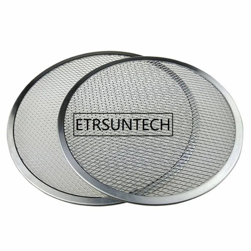 12pcs 6/7/8/9/10inch Aluminium Baking Pizza Flat Mesh Network Tray Thickening Dishes Kitchen Tool | Дом и сад