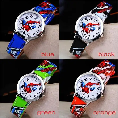 cute cartoon watch for kids watch for students pointer quartz casual watch for boys superheroes watches children birthday gifts free global shipping