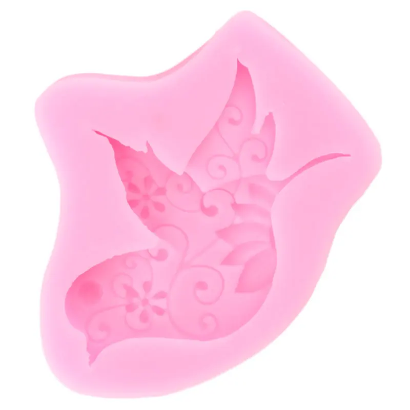 3D голубь птицы Силиконовые формы вечерние кекс Topper инструменты для украшения