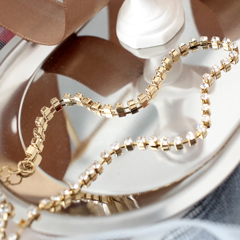 

Bohemian Pendant Necklaces For Women Vintage Gold Color Crystal CZ Choker Necklace Statement Jewelry Wholesale Collier Femme