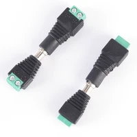 5pcs cctv camera 5 5mm x 2 1mm dc power cable female plug connector adapter jack 5 52 1mm to connection led strip
