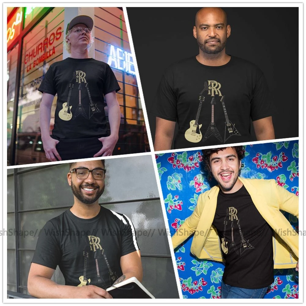 Ozzy Осборн футболка Рэнди Родс Коллекция для мужчин | Мужская одежда