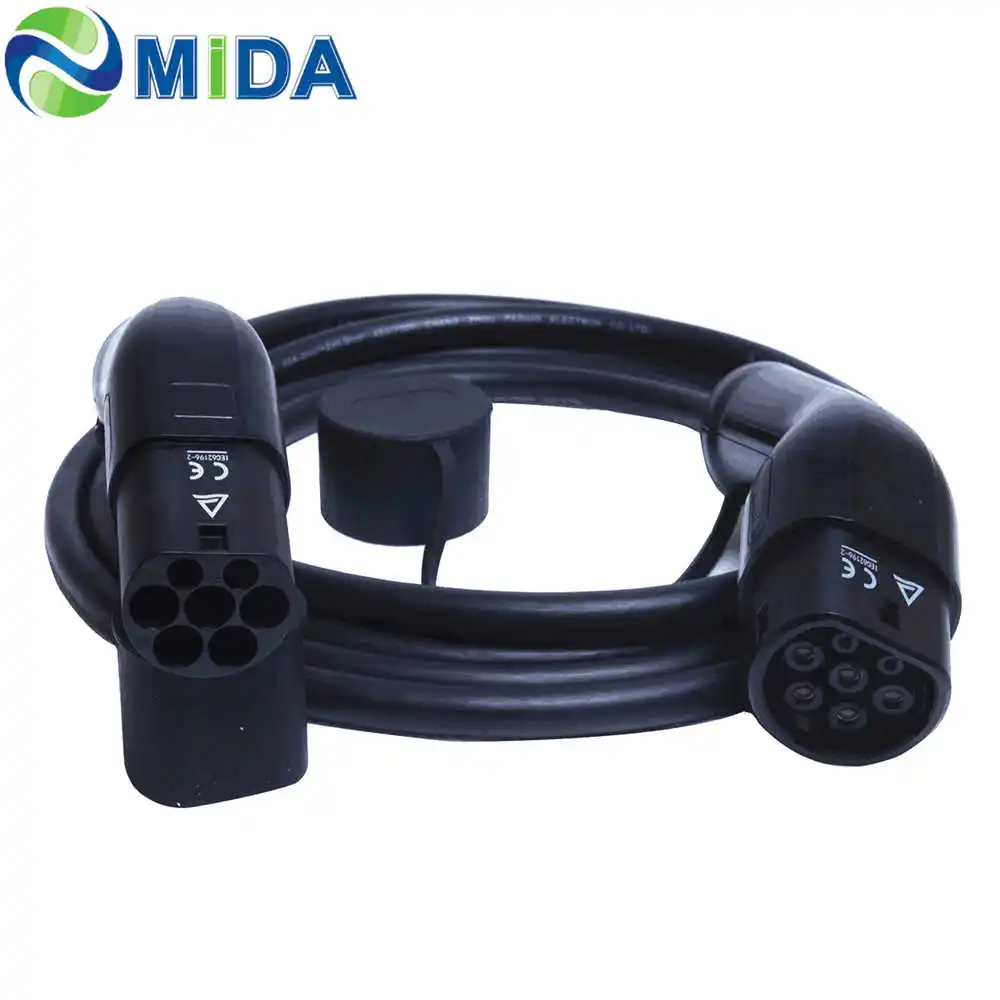 Зарядное устройство для электромобилей 22 кВт 32 А 5 м тип 2 на зарядный разъем IEC 62196