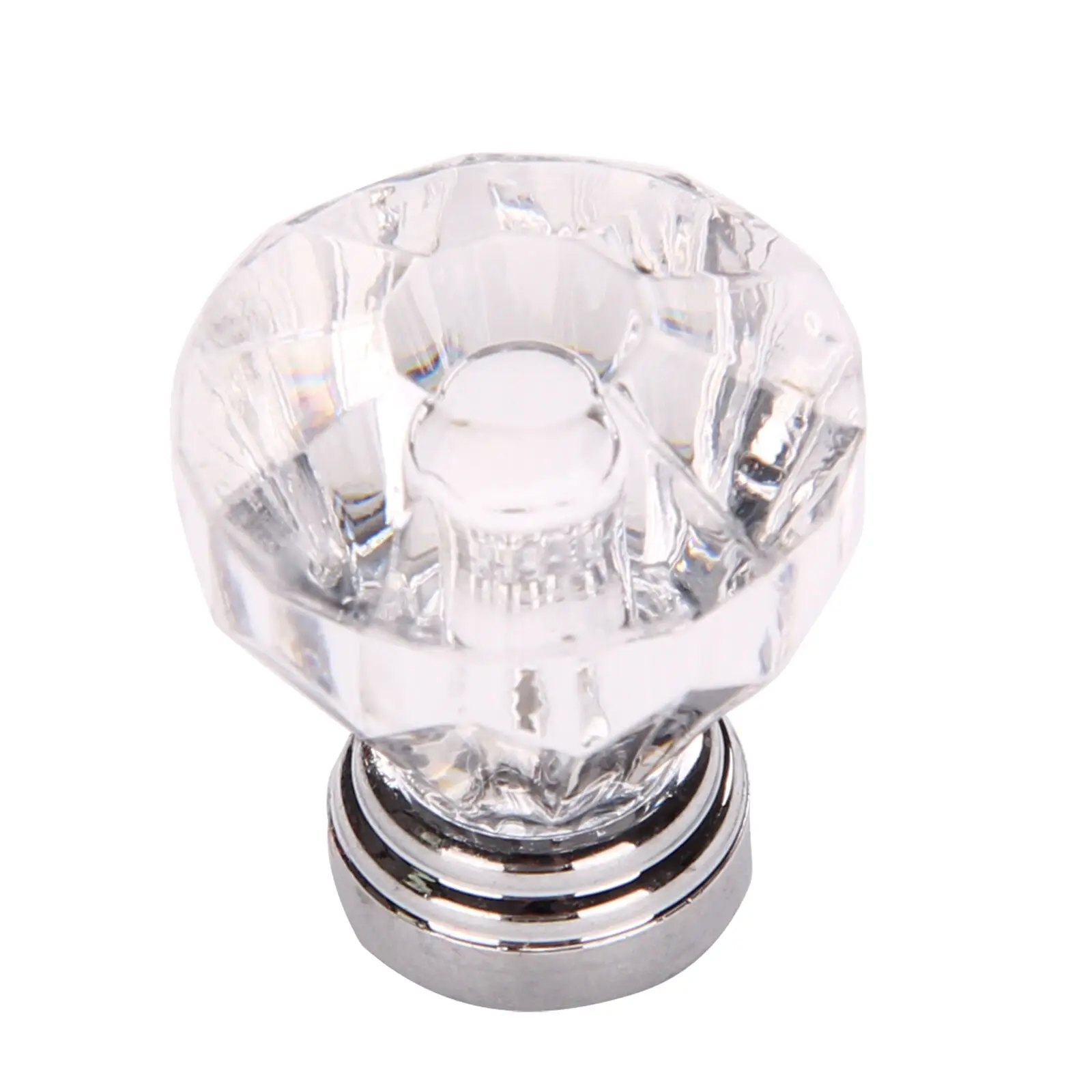 25 / 30mm Diamond Shape Design Glass Knobs Cupboard Drawer Pull Out Kitchen Cabinet Door Door Handle Door Pull Handle - Цвет: as show