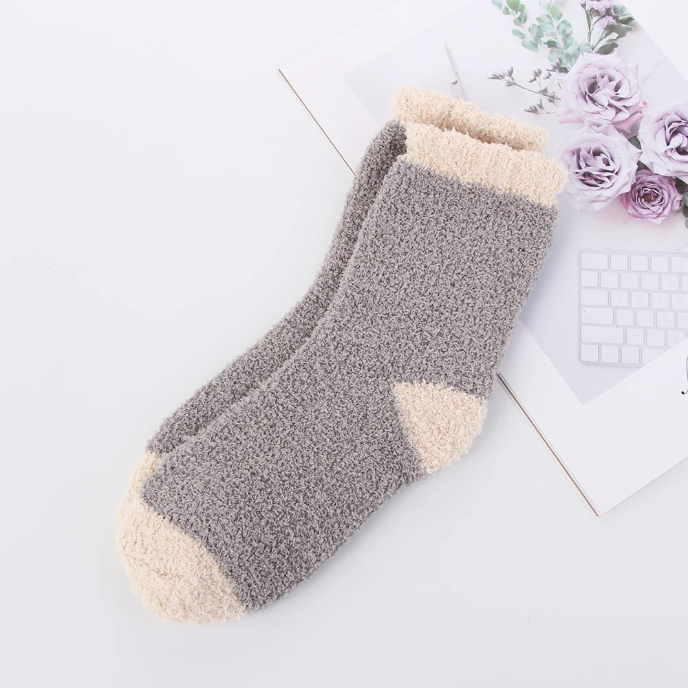 Носки женские мягкие бархатные ярких цветов 1 пара | Женская одежда