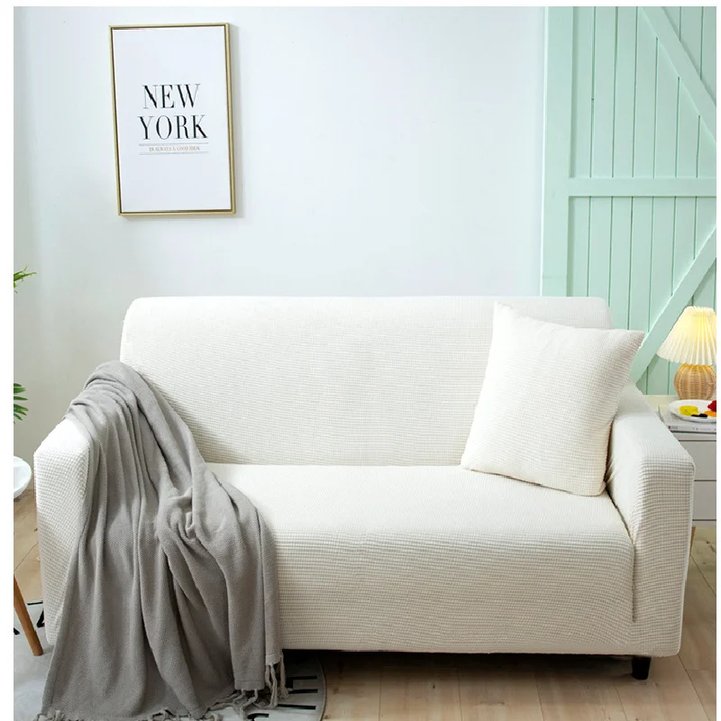 

Elastic Sofa Cover Waterproof Solid Color High Stretch Slipcover All-Inclusive Elastic Couch Cover Sofa Covers for Living Room
