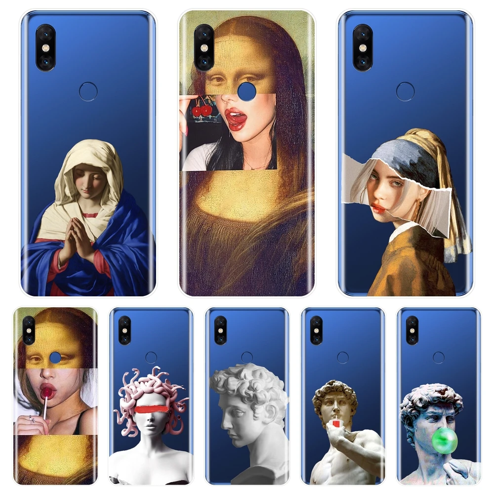 Чехол для телефона Xiaomi Mi Note 1 2 3 Мягкий Силиконовый Забавный художественный чехол