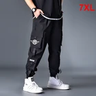 Брюки-карго мужские в стиле хип-хоп, уличная одежда, спортивные штаны, джоггеры, брюки, большие размеры 6XL 7XL HX413
