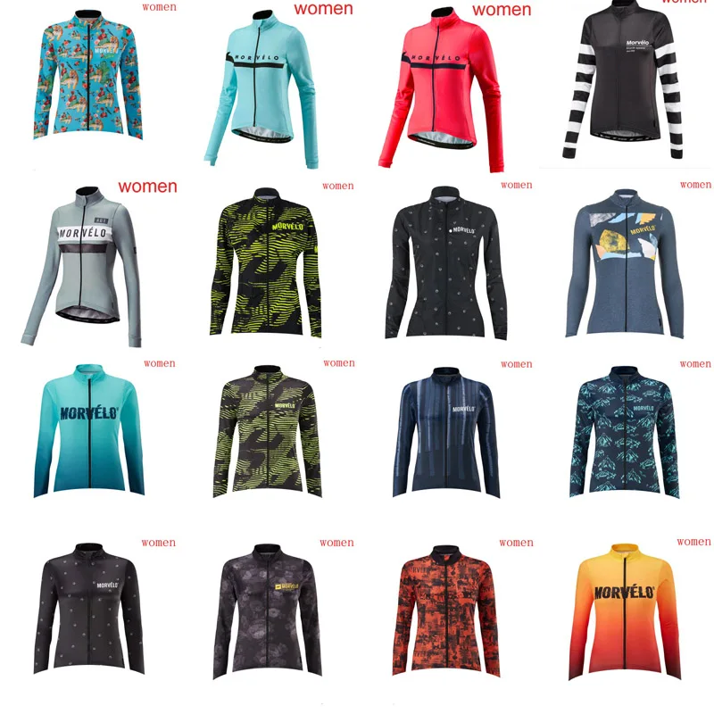 

Женская велосипедная Джерси с длинным рукавом, дышащая одежда для дорожных гонок, велосипедные рубашки, Спортивная униформа для улицы S121412