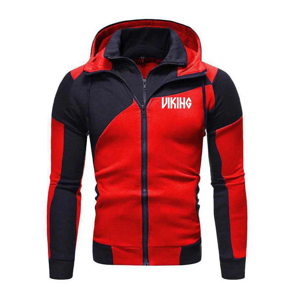 

2020 New Spring Autumn Men Viking Jacket Sweatshirts Hoody Fleece Cotton Zipper Hip Hop Harajuku Male Clothing Hoodies
