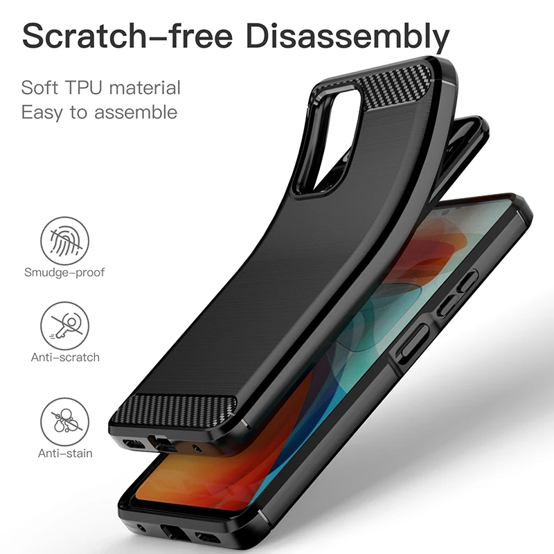 For Xiaomi Poco X3 GT Case Poco X3 Pro Shockproof Bumper Carbon Fiber Soft Silicone TPU Slim Phone Back Cover Poco X3 GT Case