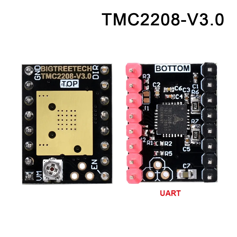 TMC2208 UART 5 шт. TMC2209 TMC2208 UART TMC2130 TMC5160 TMC5161 Драйвер шагового двигателя для 3d принтера плата управления - Цвет: TMC2208 UART