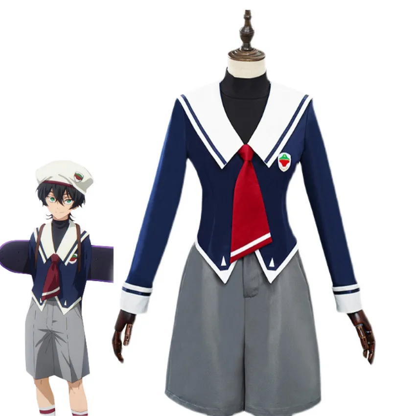 

Halloween Carnival Cosplay Anime Clothings with Hat Miya Costume Uniform SK8 the Infinity Sailor Suit For Boys