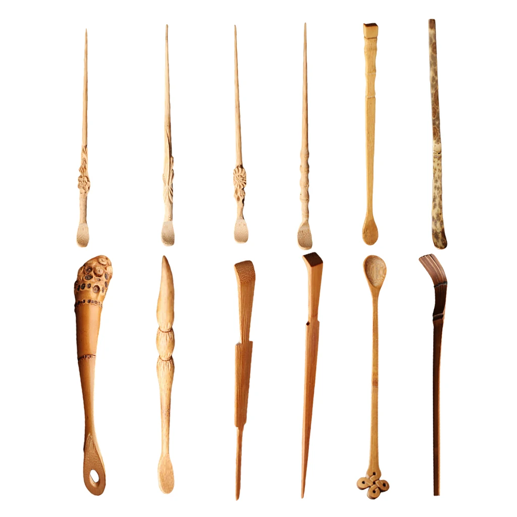 

Exquisite Bamboo Gongfu Tea Utensil Tool Tea Scoop Spoon Handmade New