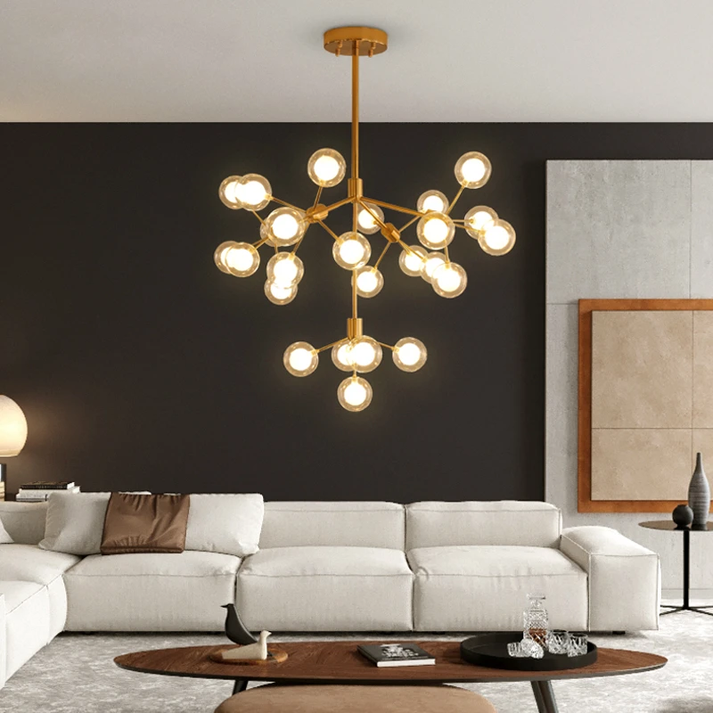 

Led Moderne Kroonluchter Verlichting Voor Eetkamer Woonkamer Hotel Slaapkamer Verlichting Opknoping Armaturen Glas