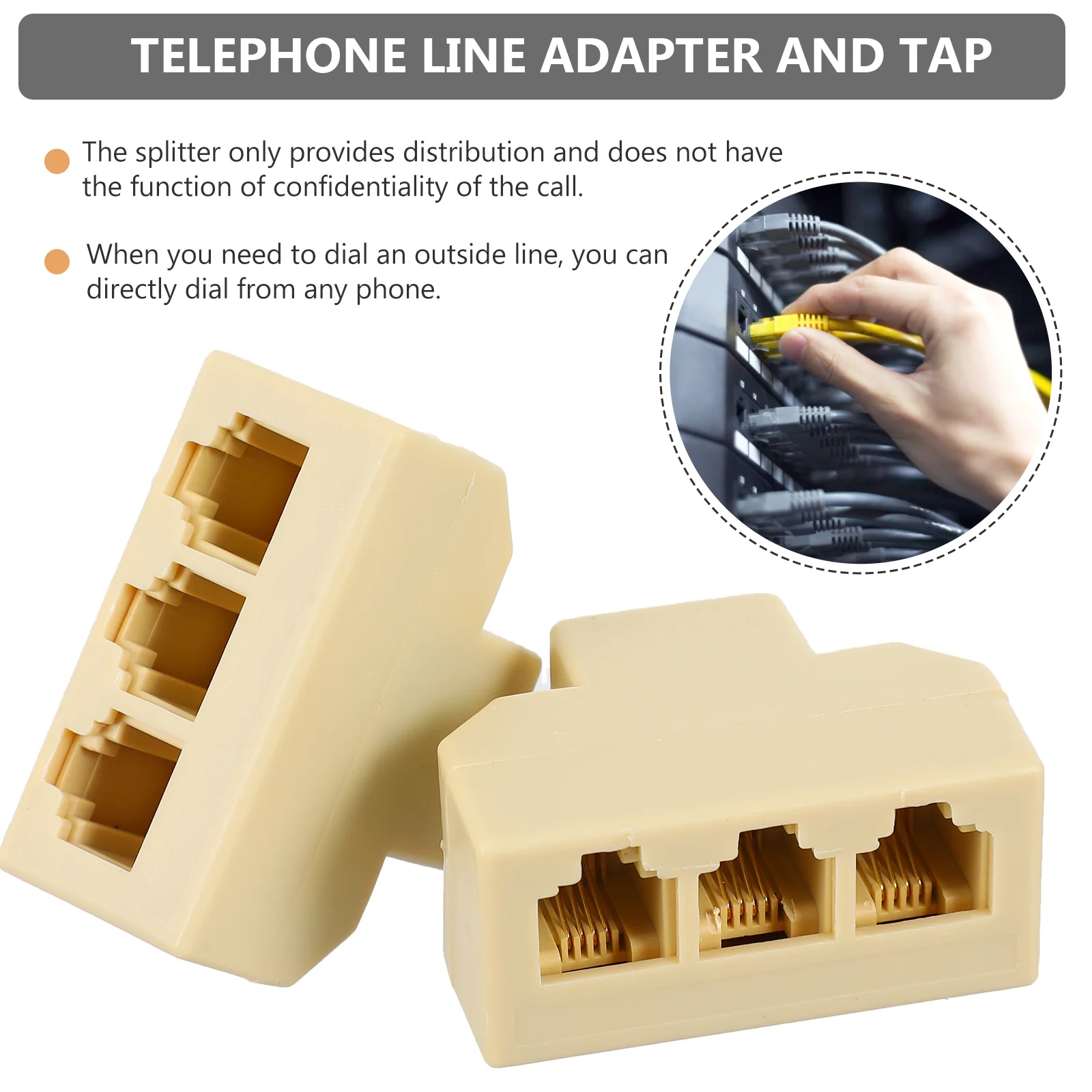 2 шт. адаптер для розетки RJ11 | Компьютеры и офис