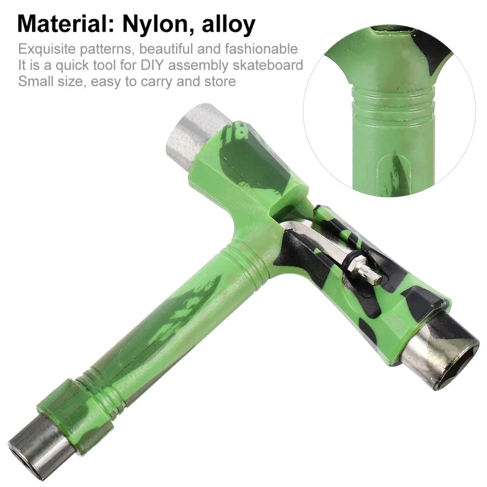 

All-in-One Tools Multi-Function Portable Skateboard T Tool Accessory