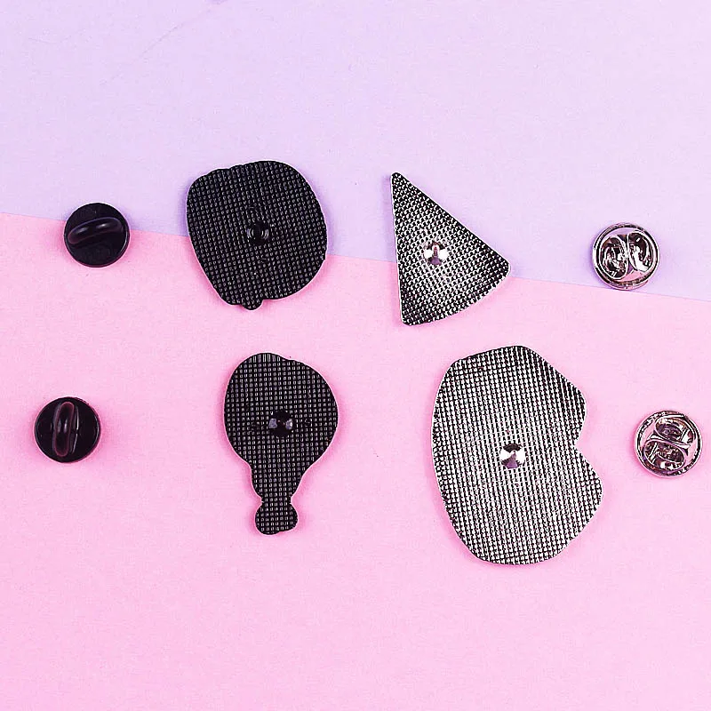 Булавка из цинкового сплава с изображением пищи бургеров хлеба курицы булавки