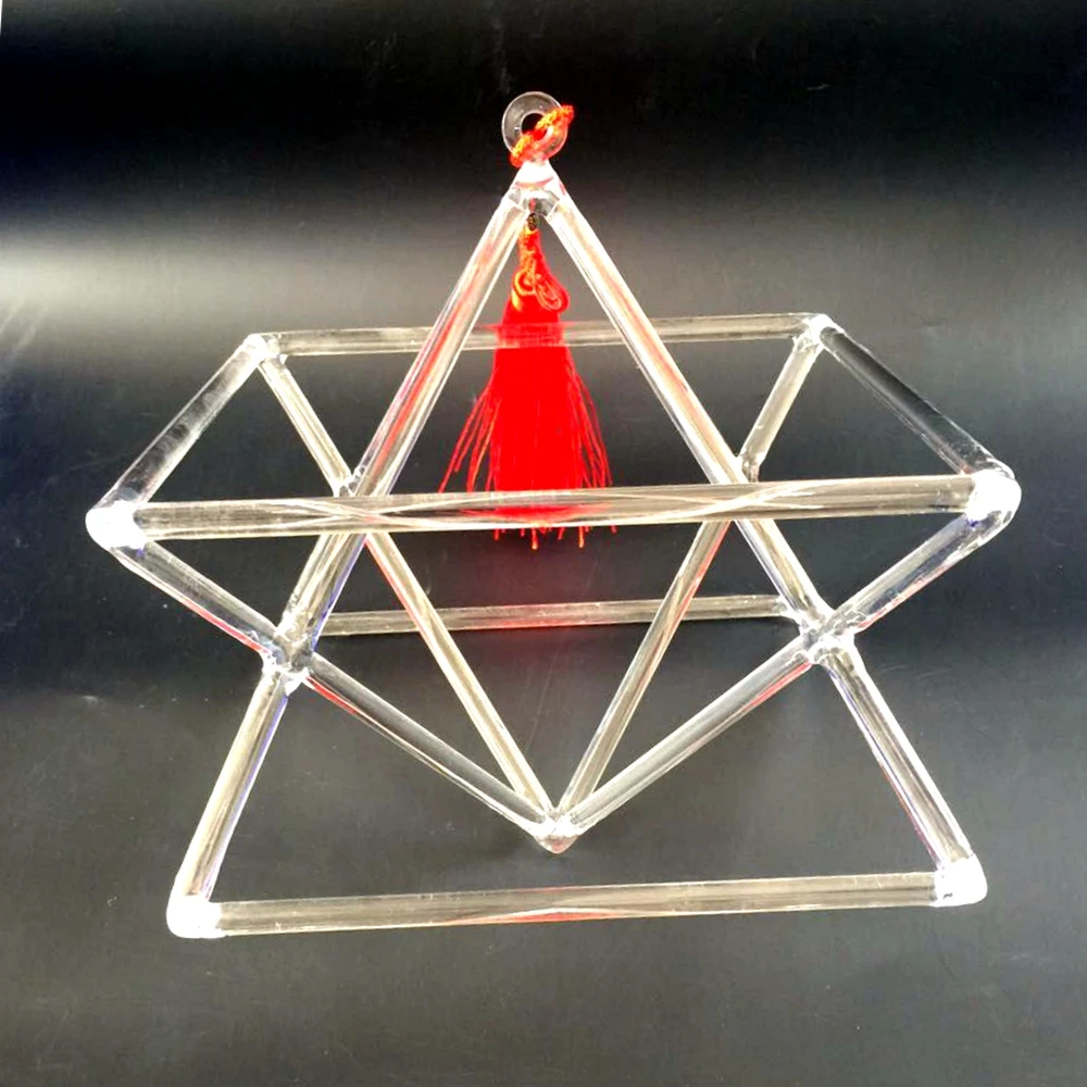 CVNC 9 " Optically Clear Quartz Crystal Singing Merkaba Pyramid | Спорт и развлечения