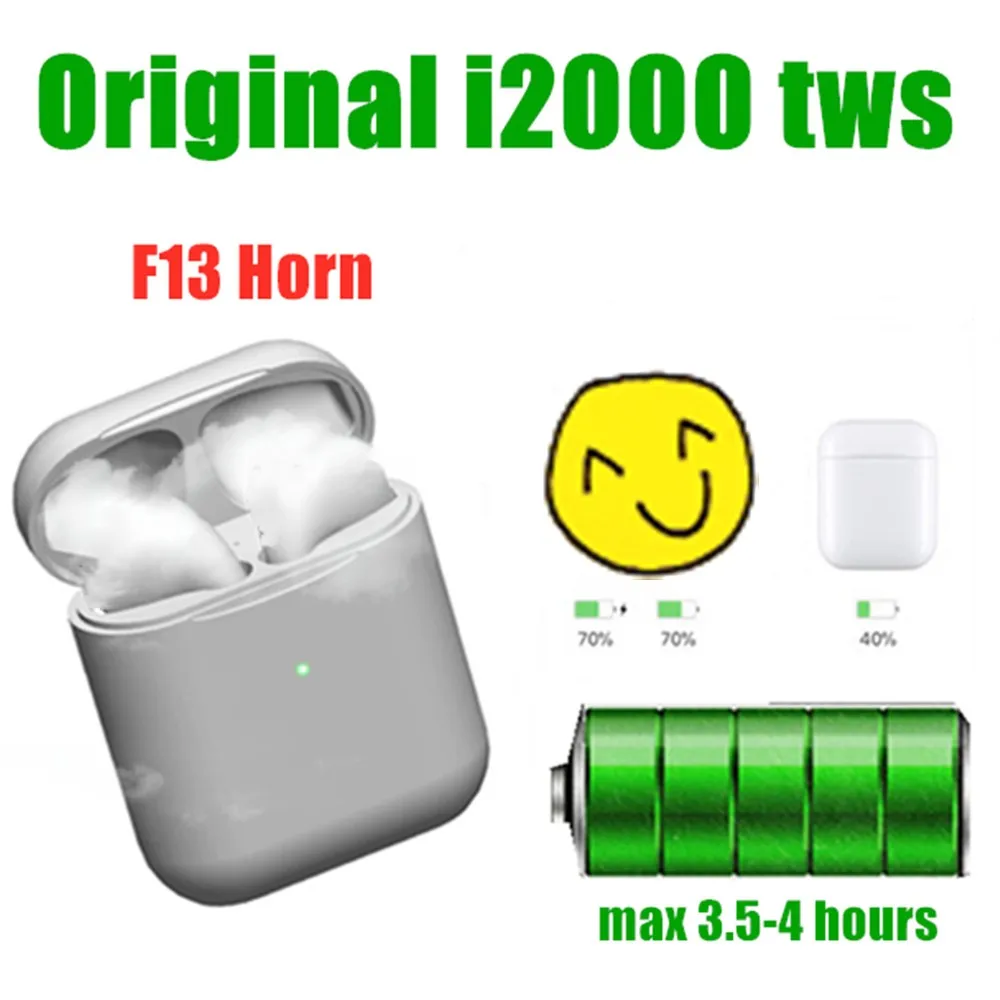 I2000 TWS 1:1 Реплика авто окна беспроводные наушники 8D супер бас Bluetooth 5 0 pk w1 h1 чип i90 i100