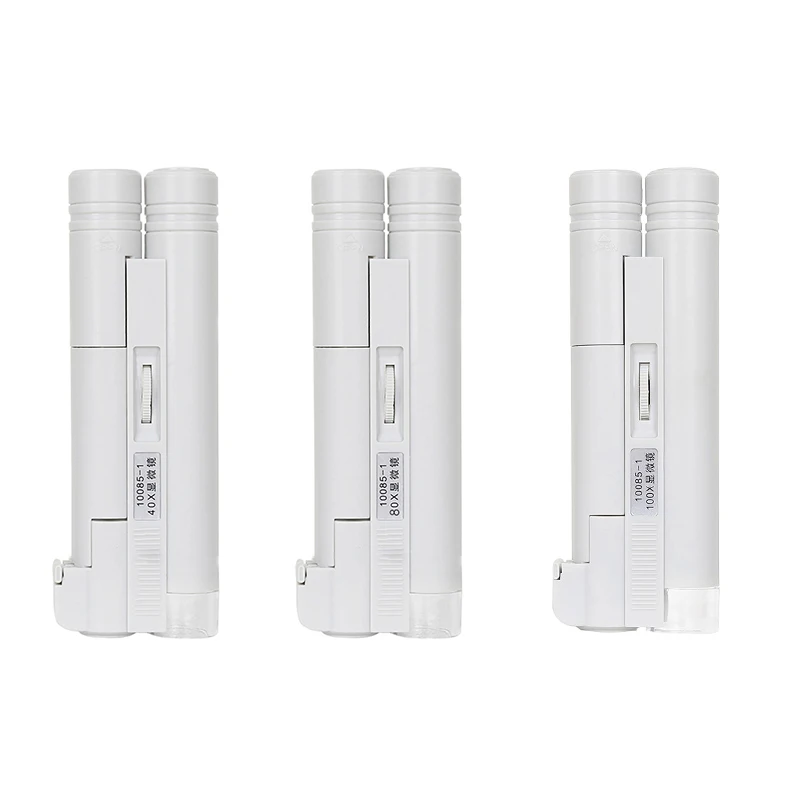 Портативный микроскоп со светодиодной подсветкой Складная лупа для ювелирных