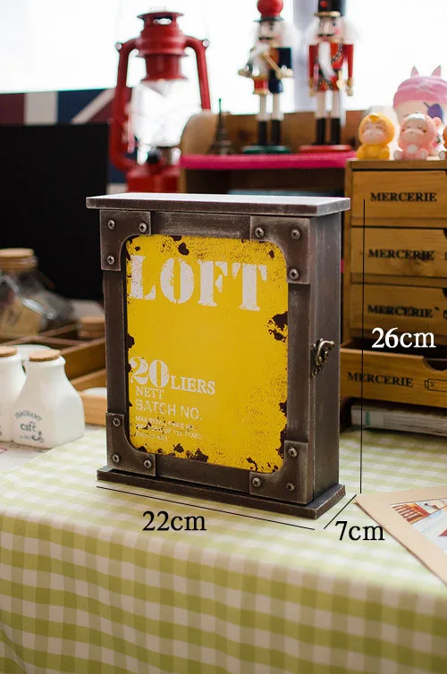 

Retro Mural Wall Decoration Key Storage Boxes Home Crafts Furnishing Handicraft Key Storage Box Home Decoration Ornaments