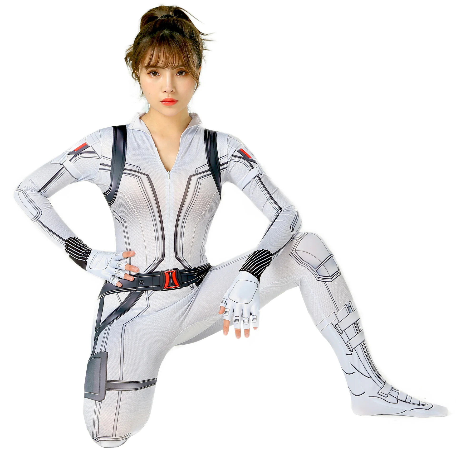 Zentai Черная Вдова Косплей Костюм для взрослых Хэллоуин костюмы детские