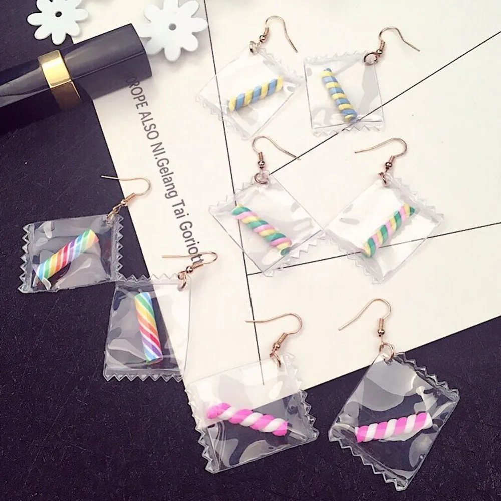 Прекрасная пластиковая сумка покрытая леденцов сердце с фруктами длинные