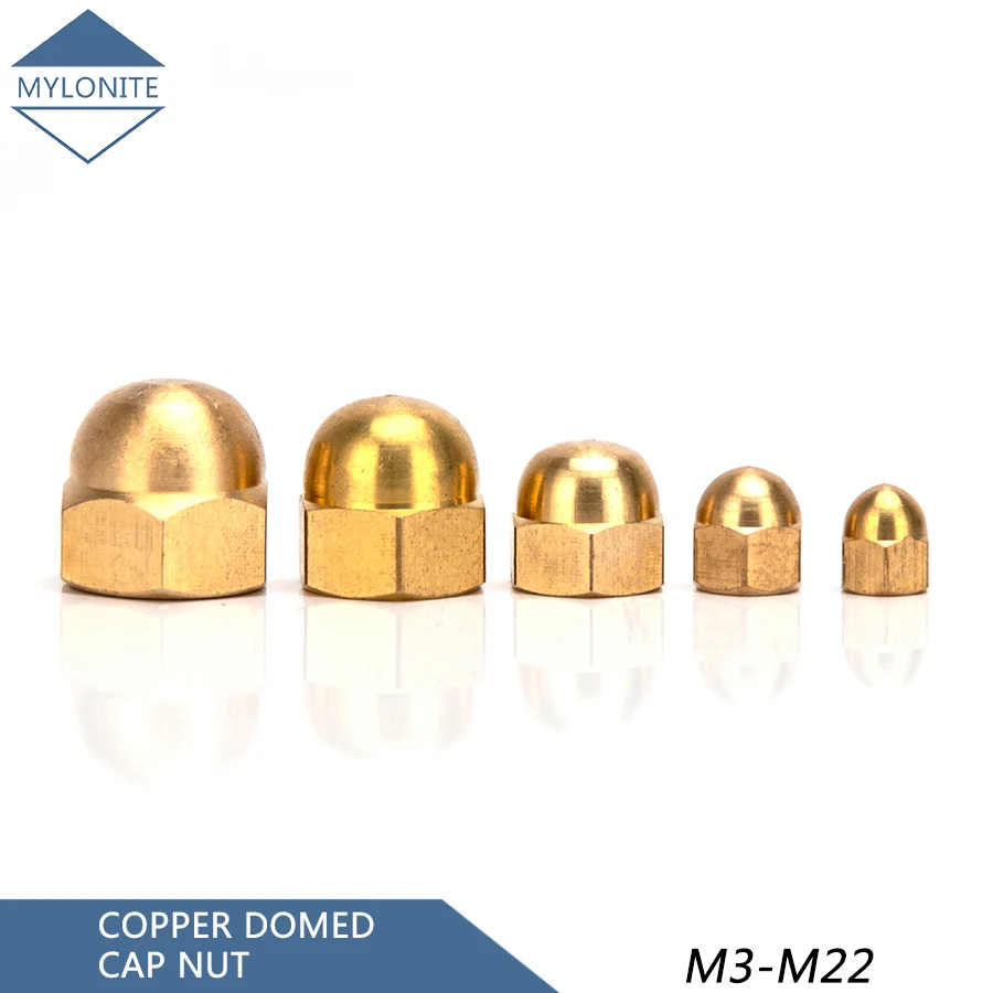 Медный шестигранник купольная крышка желудь гайка шаровая Головка медная