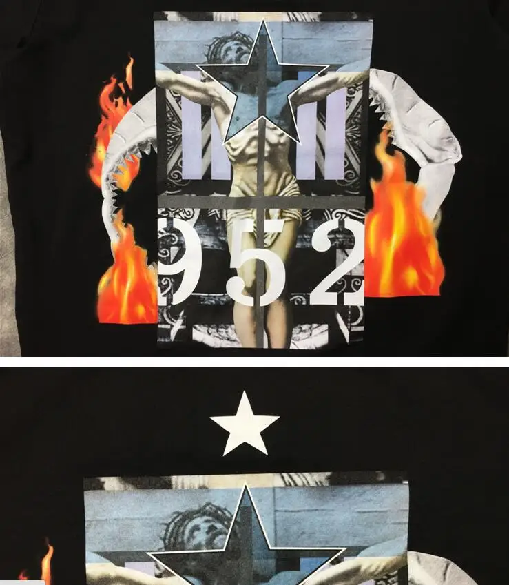 

Jesus Men New High flame stars 19520 Man T Shirts T-Shirt Hip Hop Skateboard Street Cotton T-Shirts Tee Top #56
